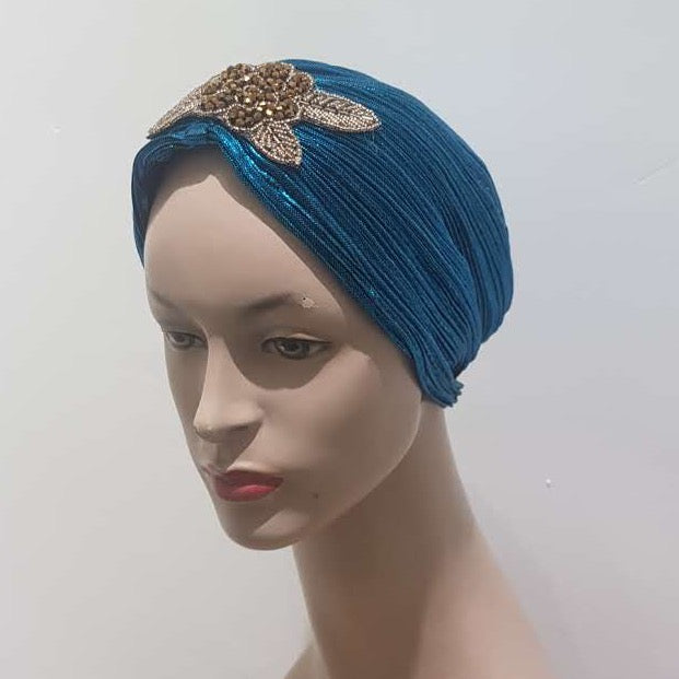 Radiant Shimmer Pleated Turban Collection