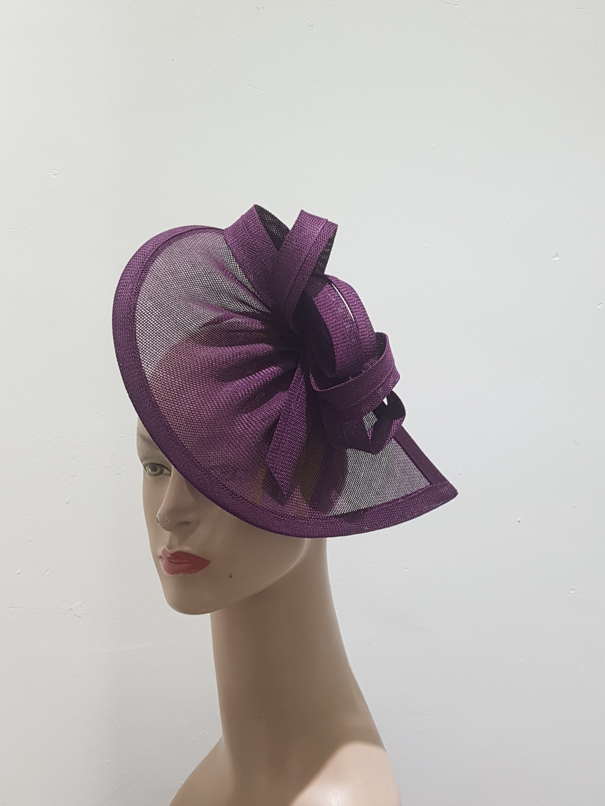 "Tangerine Twist Sinamay Fascinator"