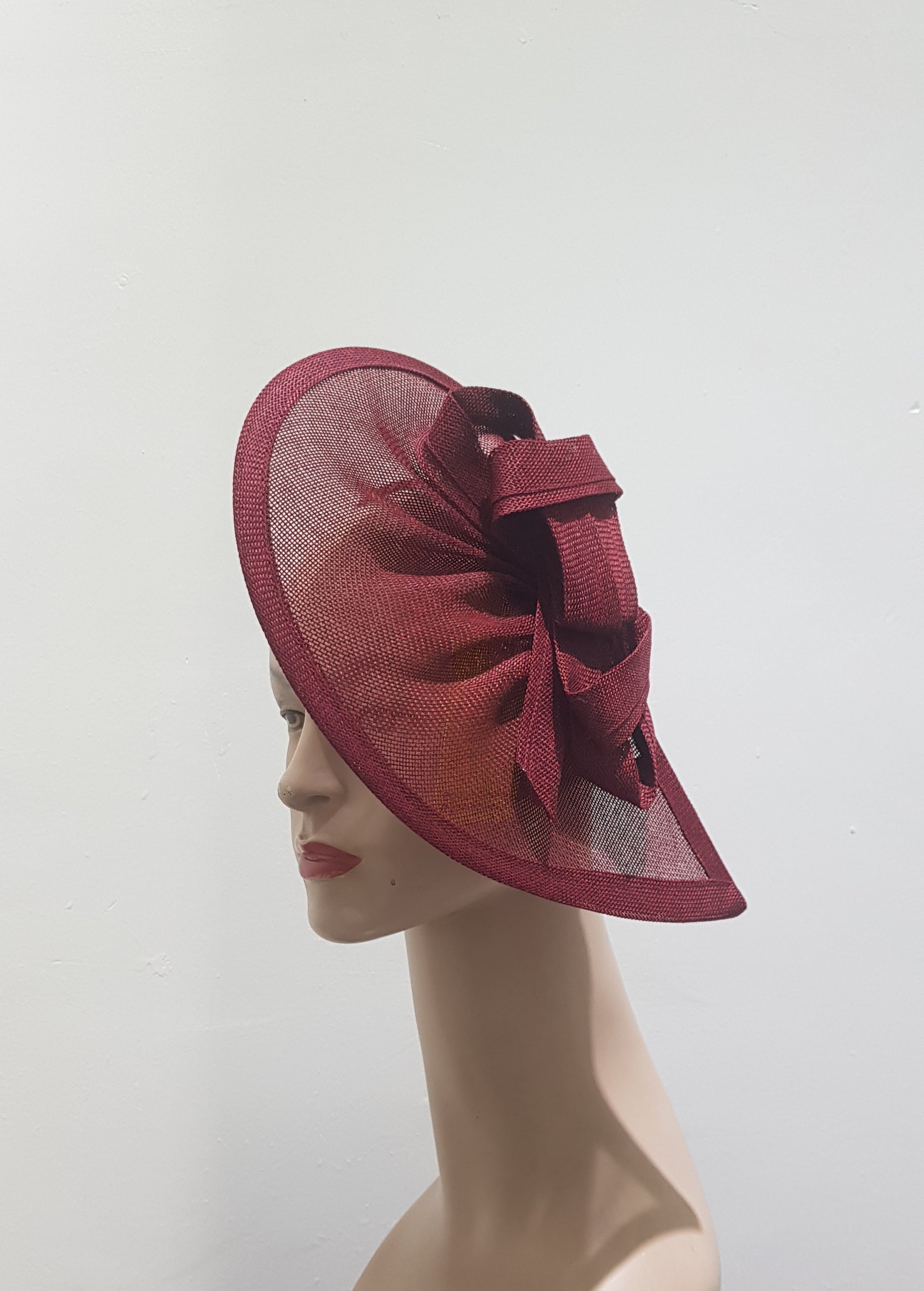 "Tangerine Twist Sinamay Fascinator"