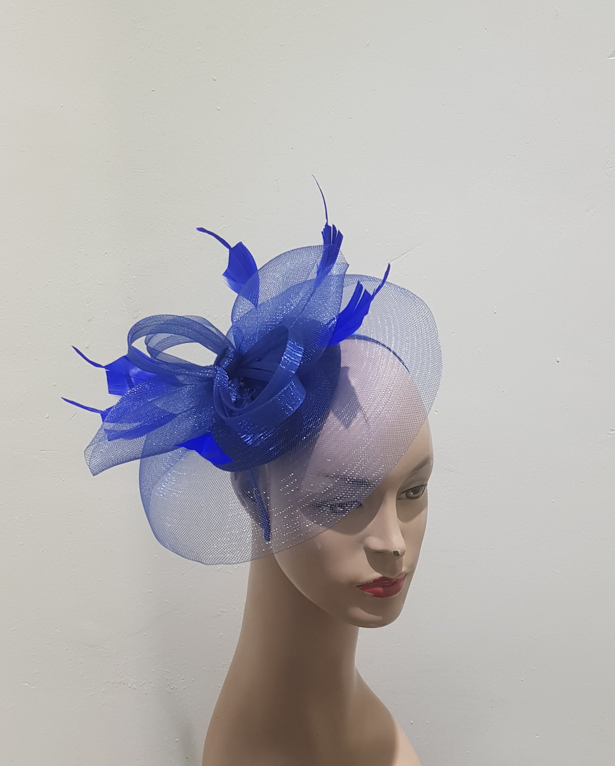 "Radiant Rainbow Crinoline Feathered Fascinator Collection"