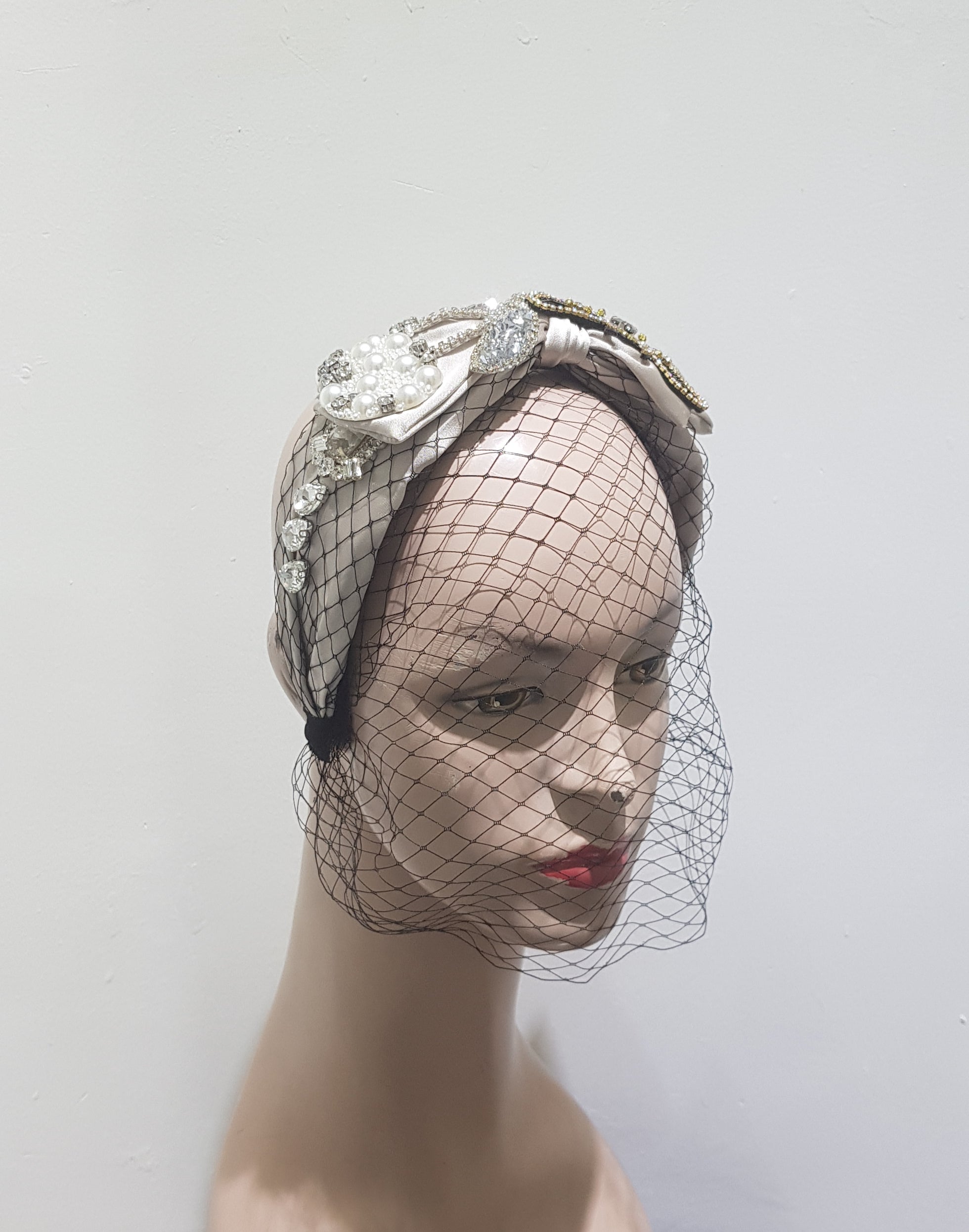 Vintage Opulence: Embellished Knot Headband