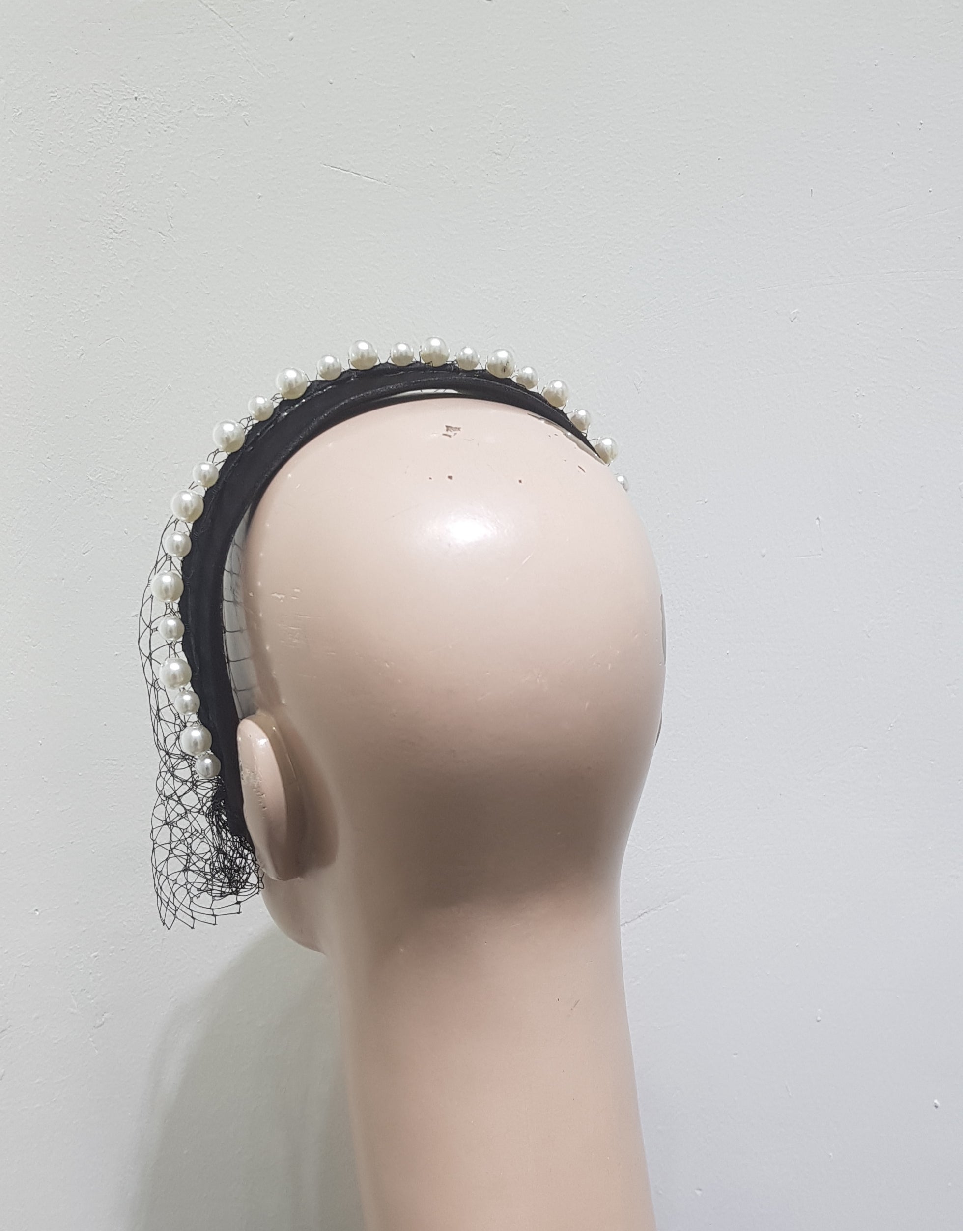 Pearl Elegance Veil Headband