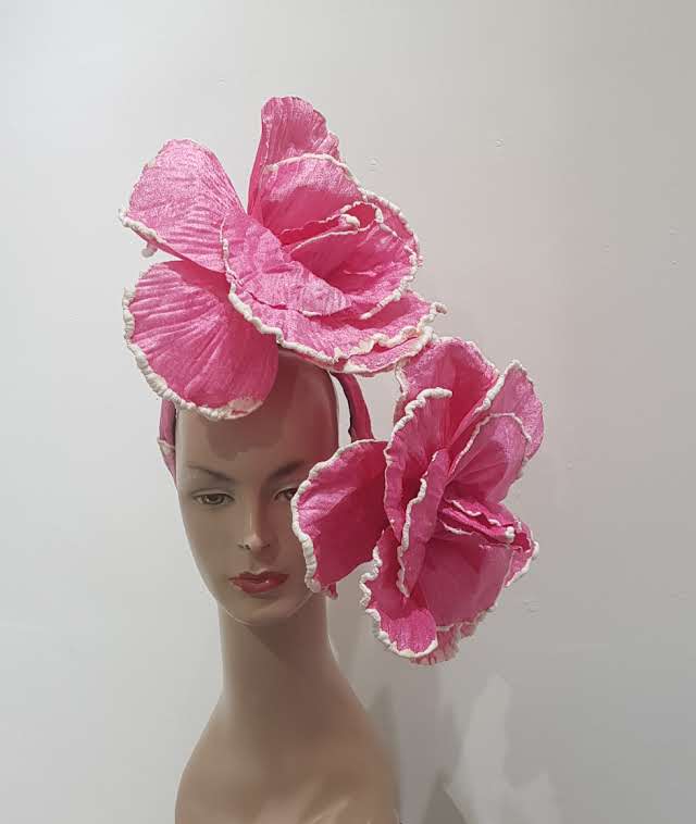 Blushing Petals Oversized Floral Fascinator