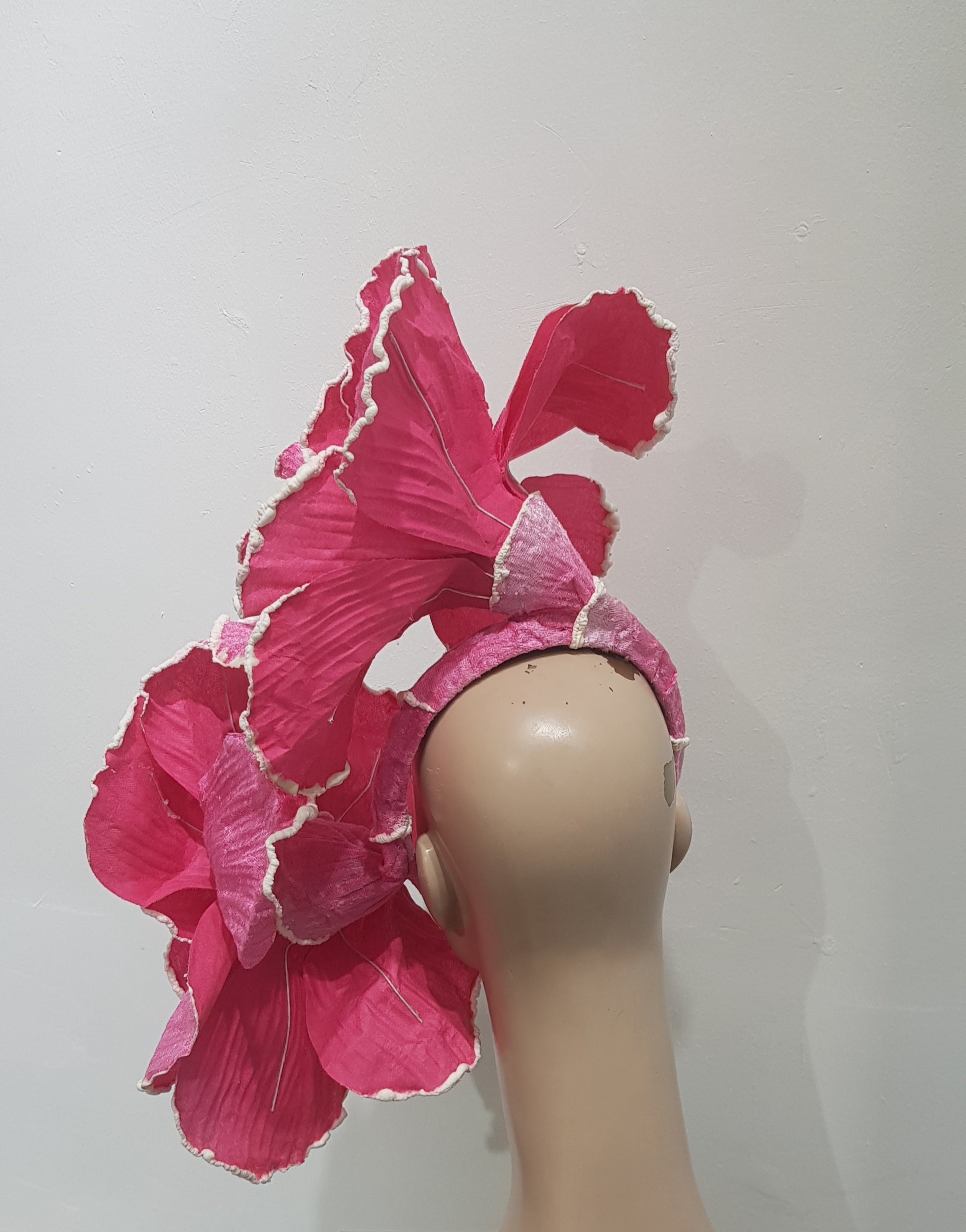 Blushing Petals Oversized Floral Fascinator