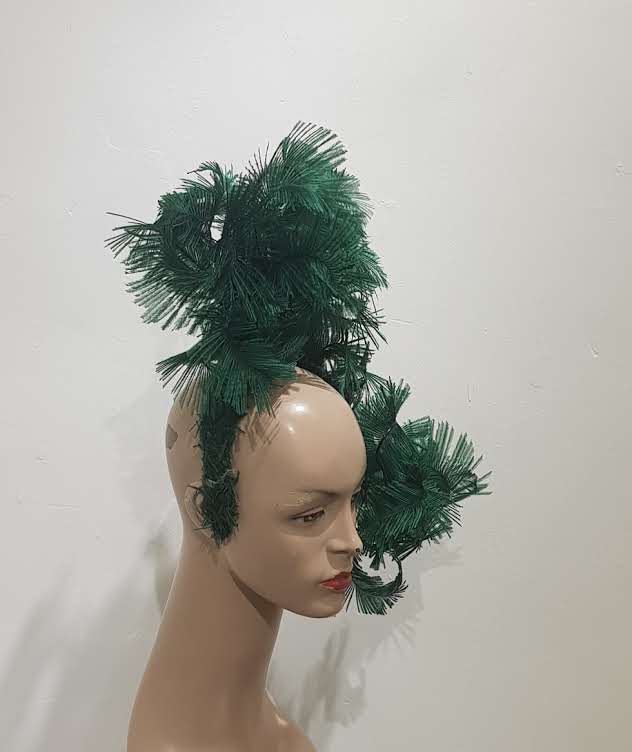 Emerald Ensemble Feather Fascinator