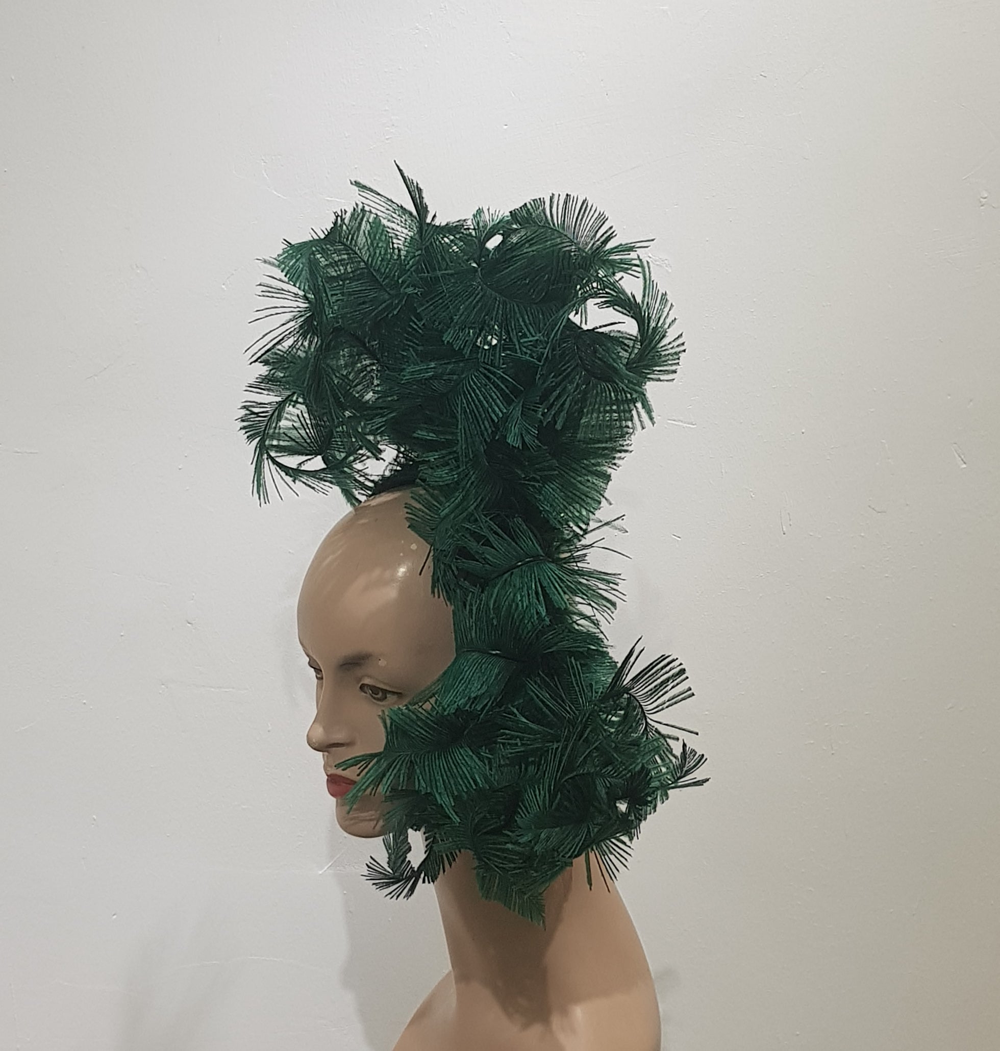 Emerald Ensemble Feather Fascinator