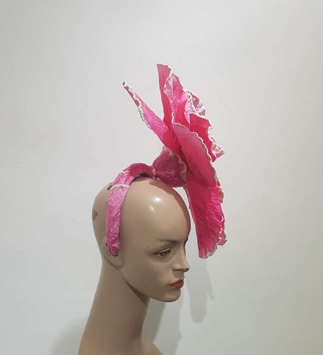 Denim Bloom Fascinator