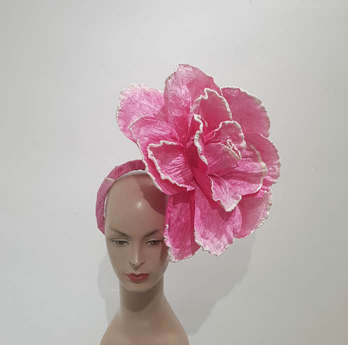 Denim Bloom Fascinator