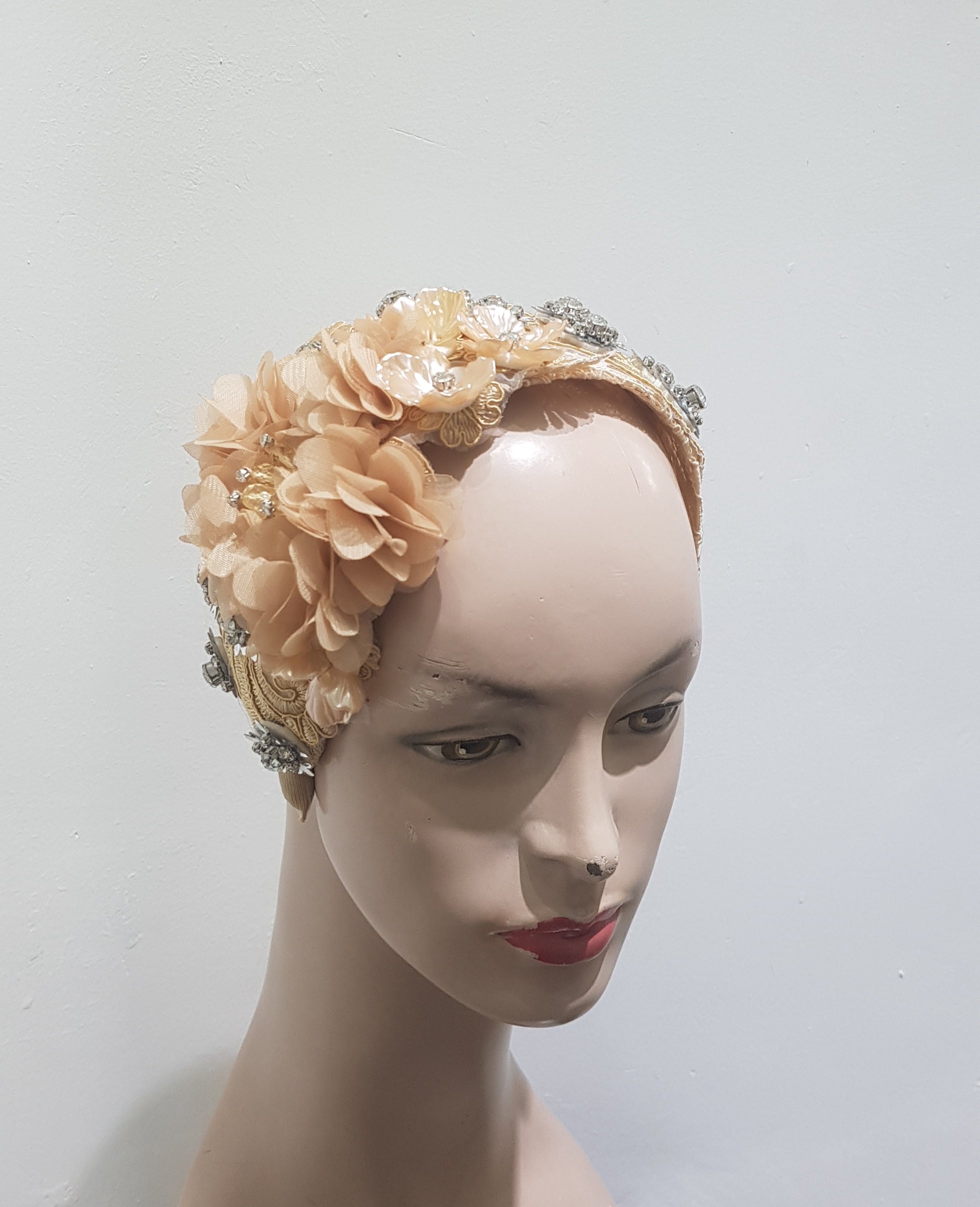 Luxurious Textured Floral Headband