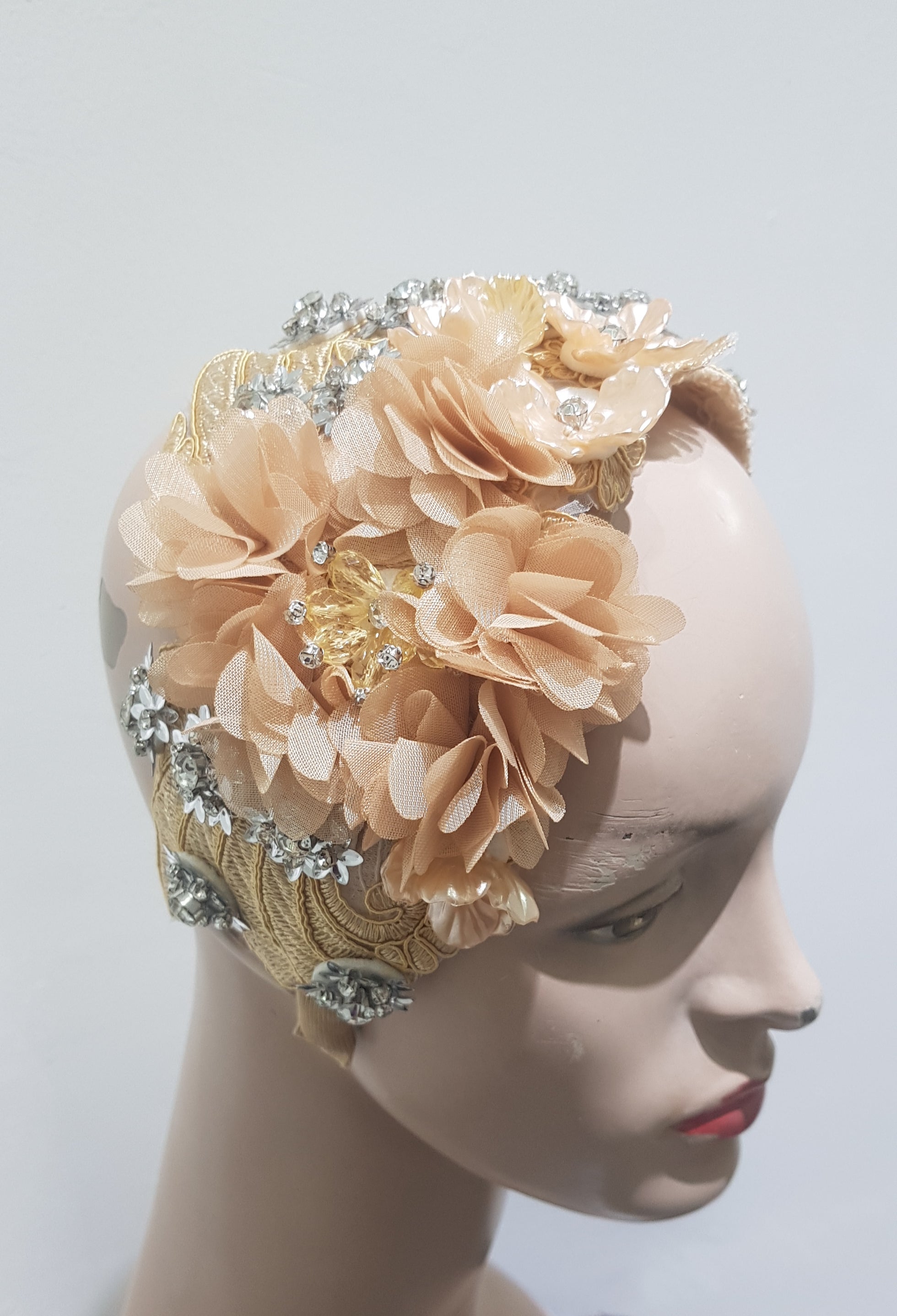 Luxurious Textured Floral Headband