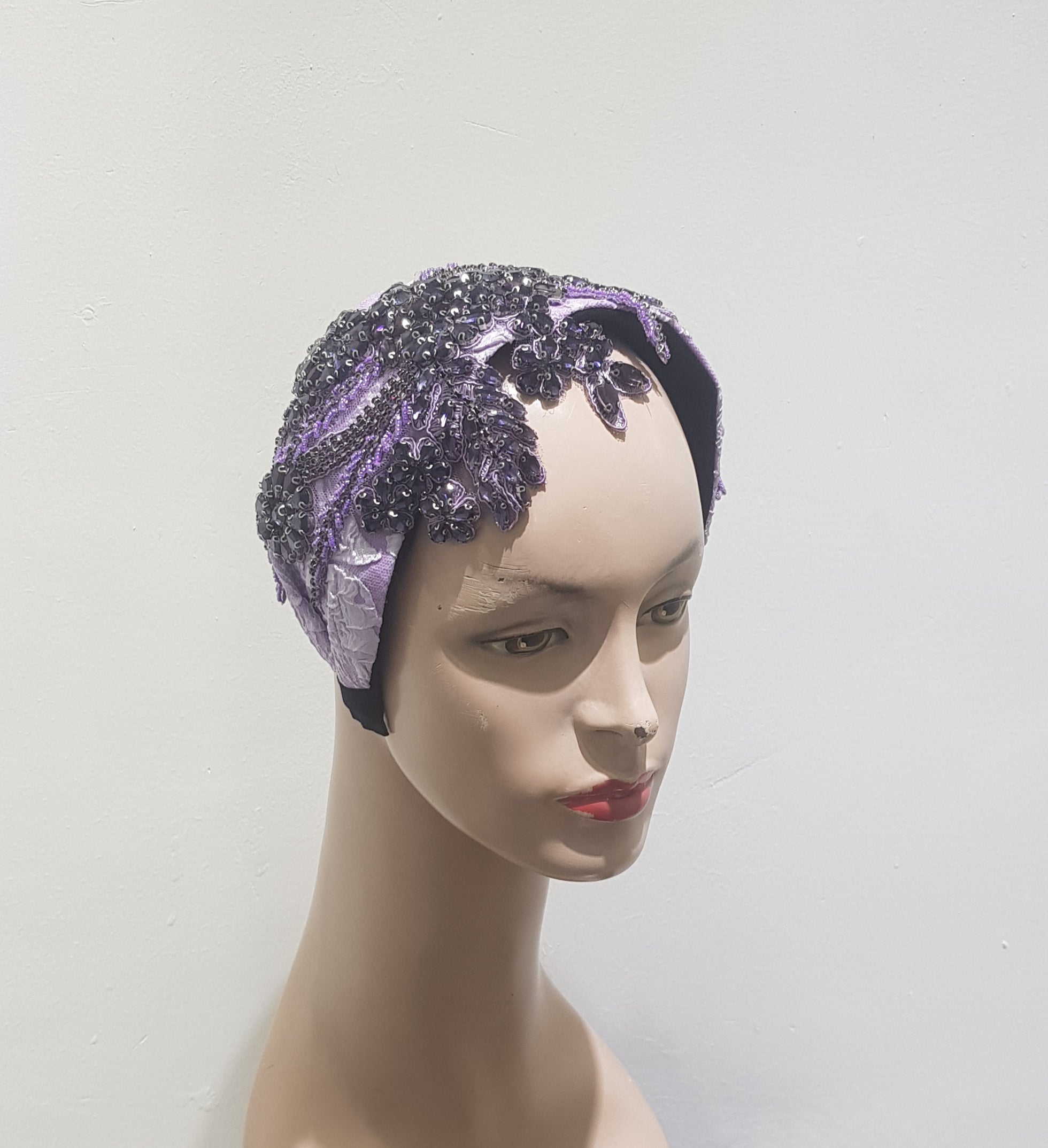 Bejeweled Satin Headband