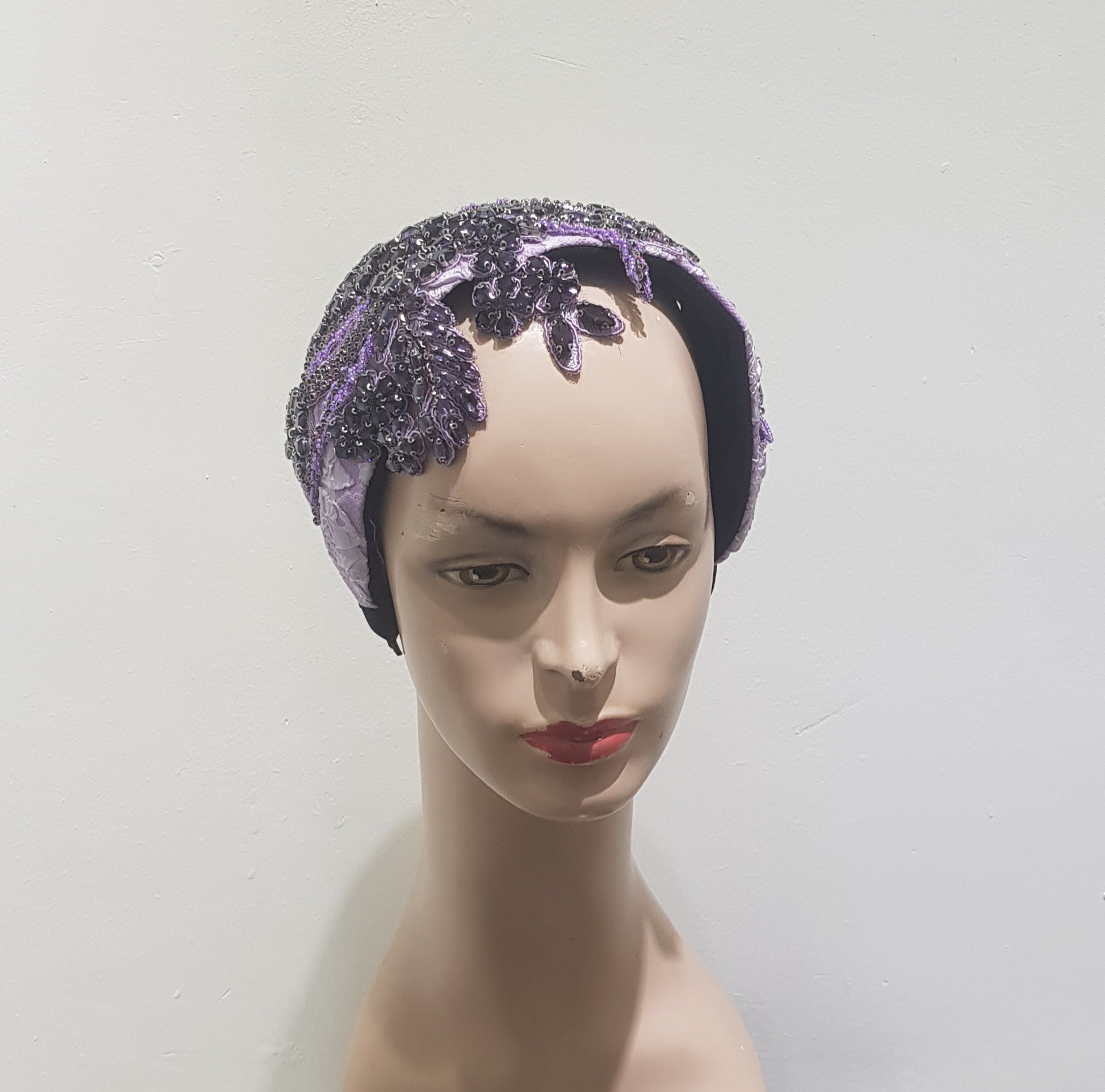 Bejeweled Satin Headband