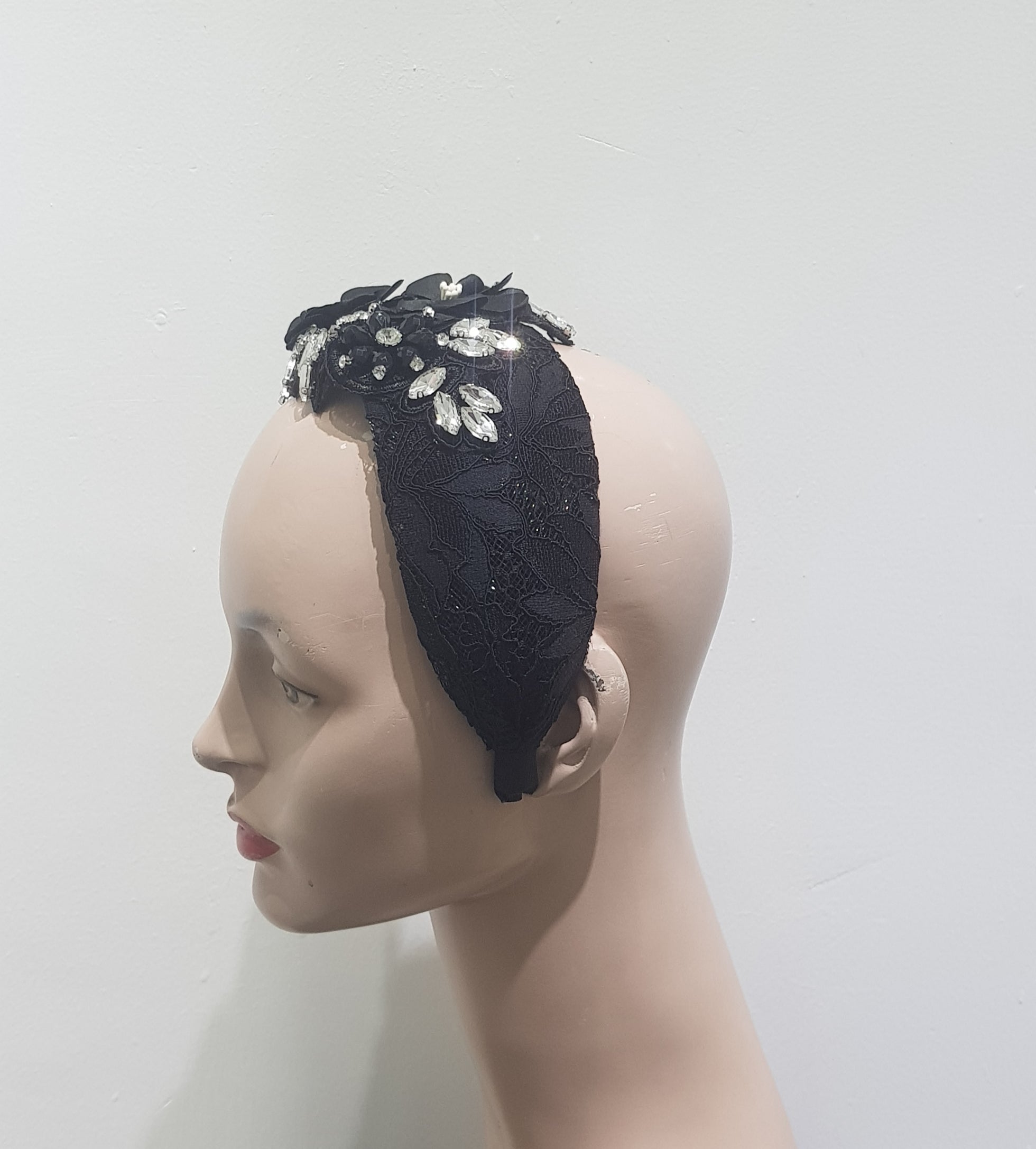 Luxurious Embellished Lace Headband