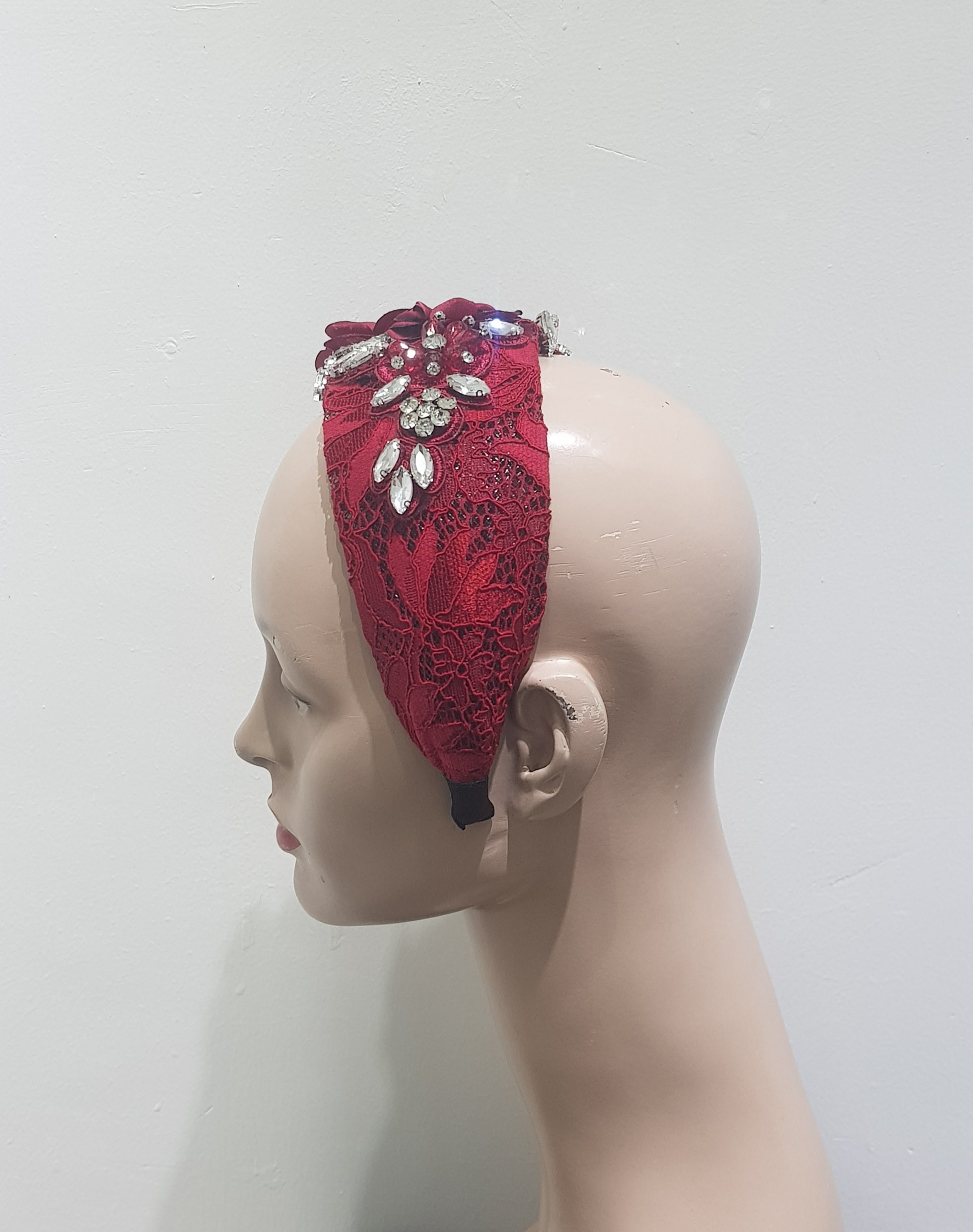 Luxurious Embellished Lace Headband