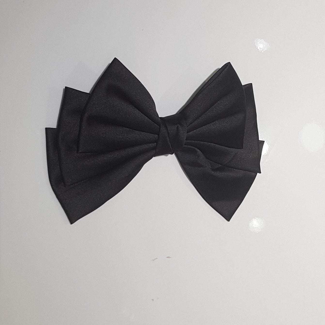 Sleek Satin Bow Accessory