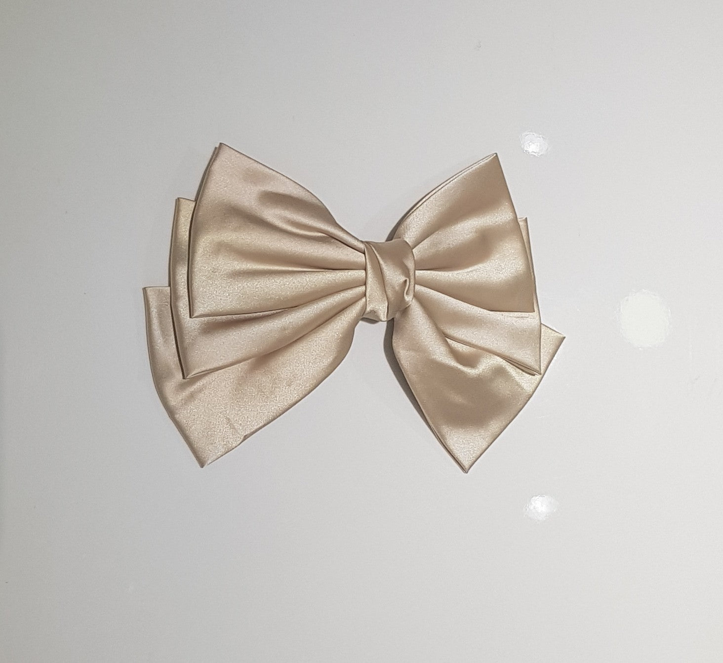 Sleek Satin Bow Accessory