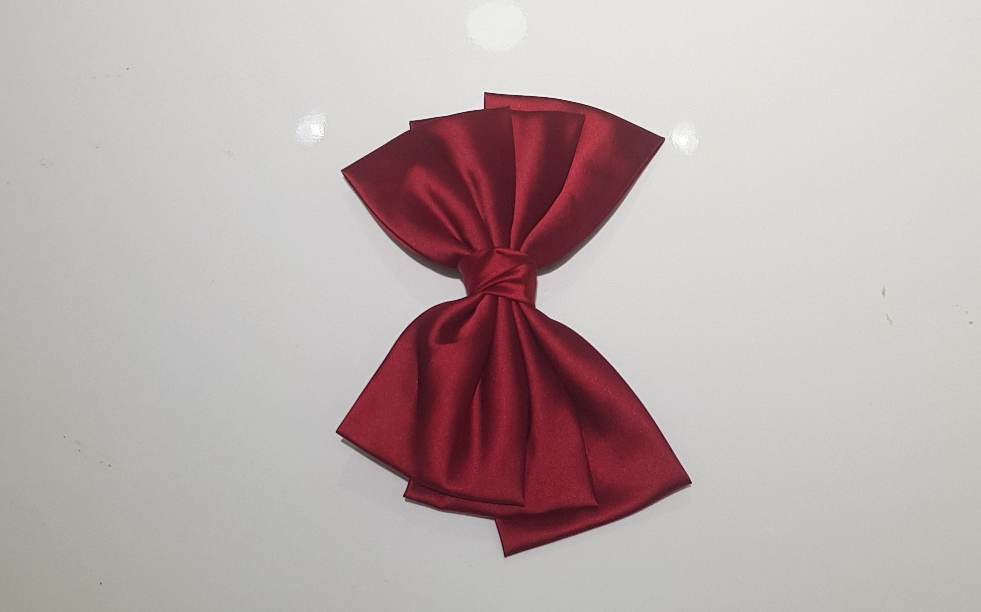 Sleek Satin Bow Accessory