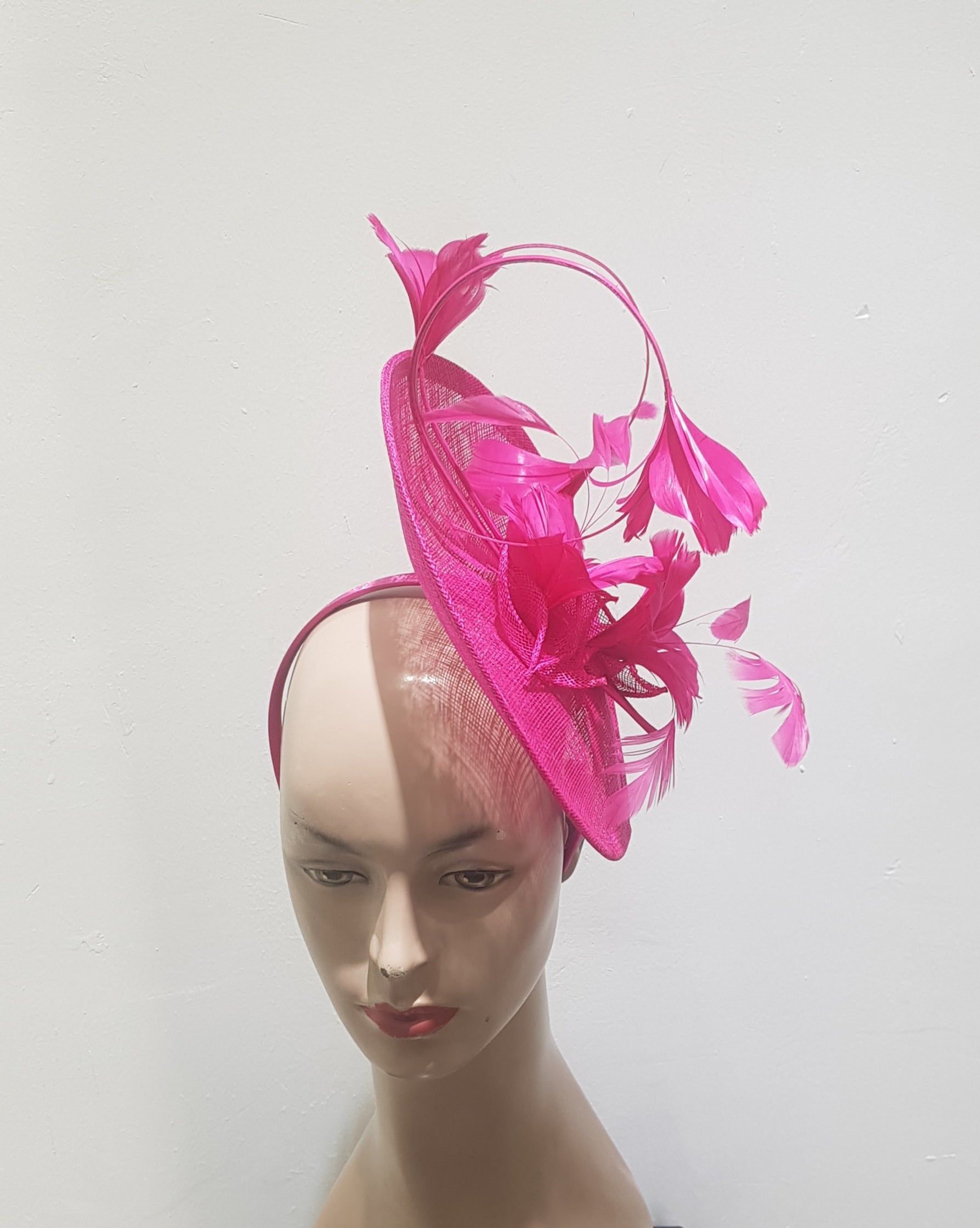 Sapphire Sinamay Feather-flowery Fascinator