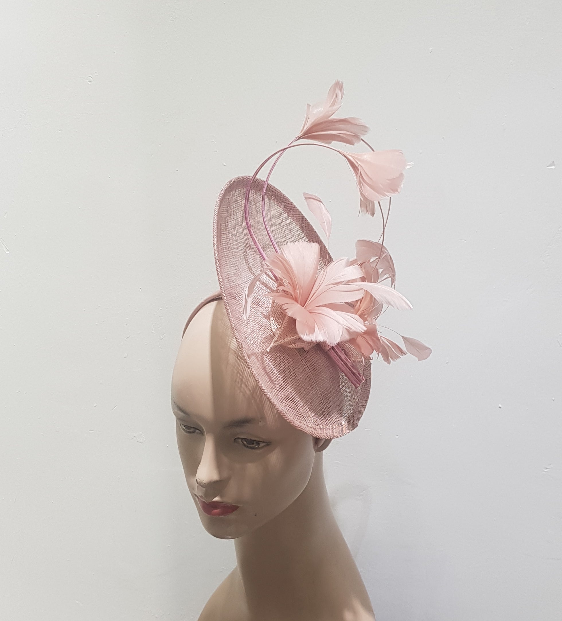 Sapphire Sinamay Feather-flowery Fascinator