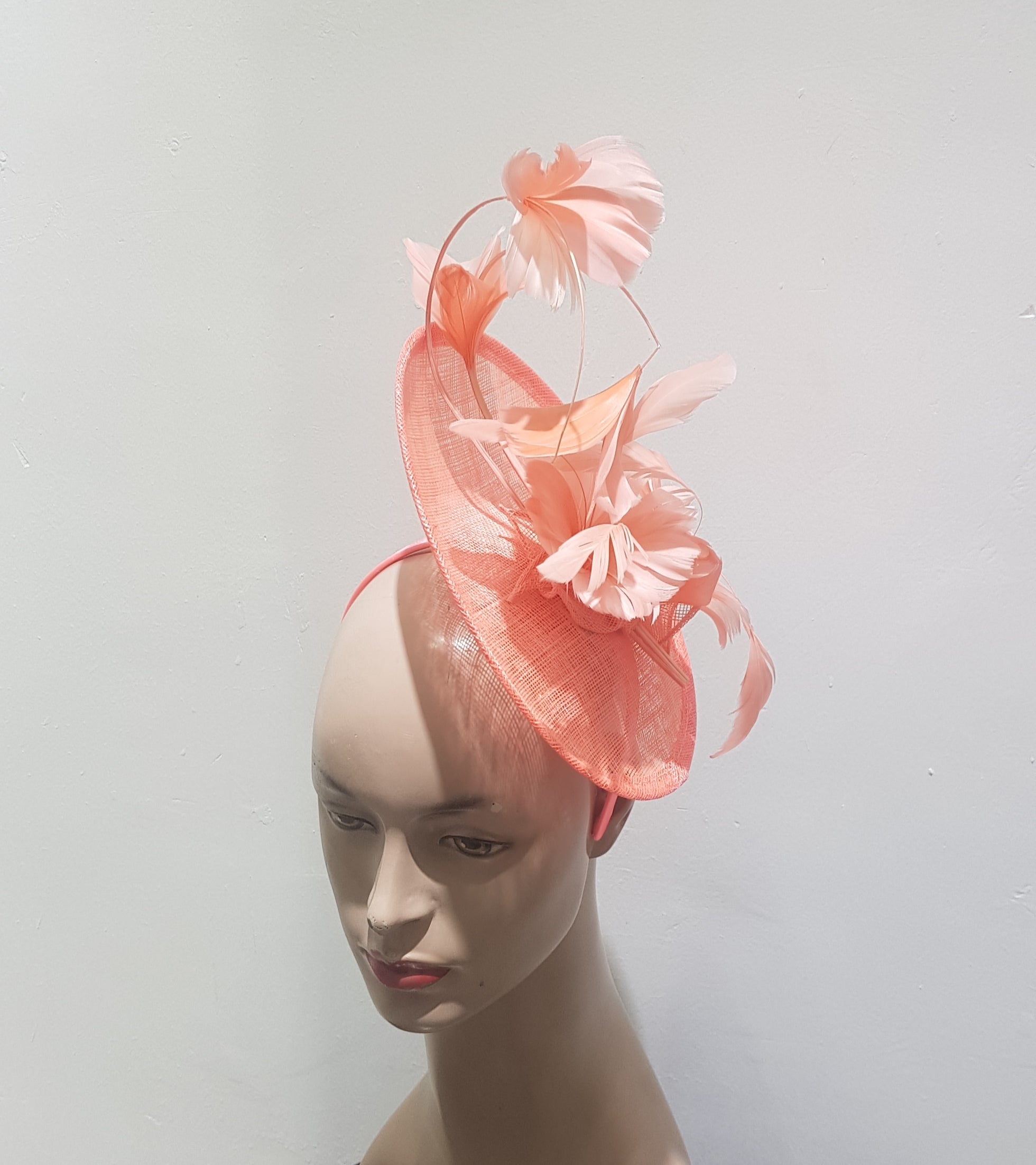 Sapphire Sinamay Feather-flowery Fascinator