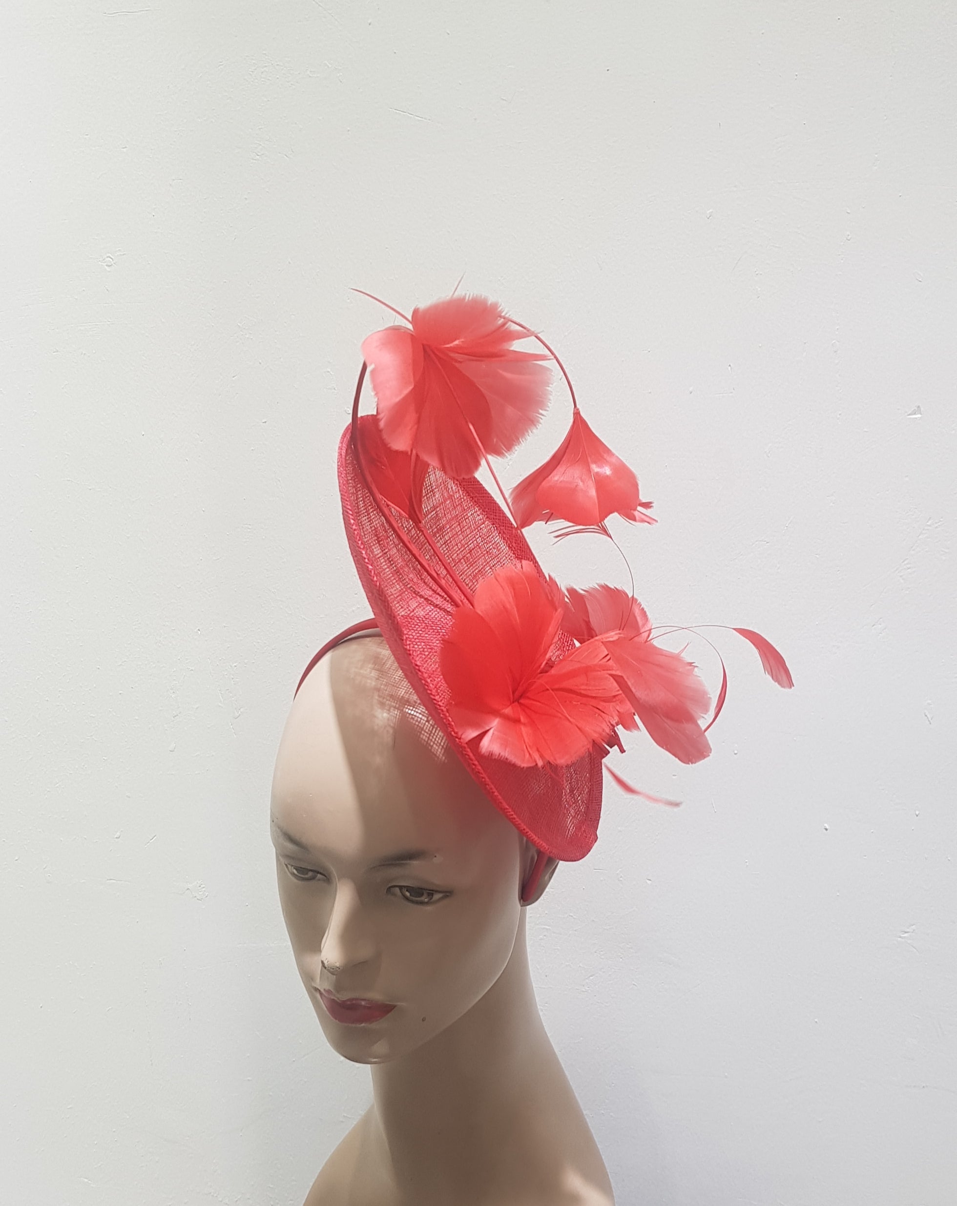 Sapphire Sinamay Feather-flowery Fascinator