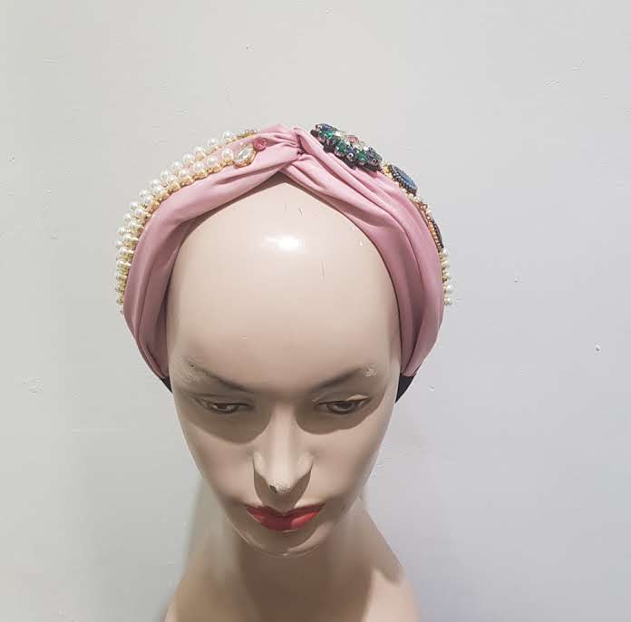 Vintage Pearl Knot Headband