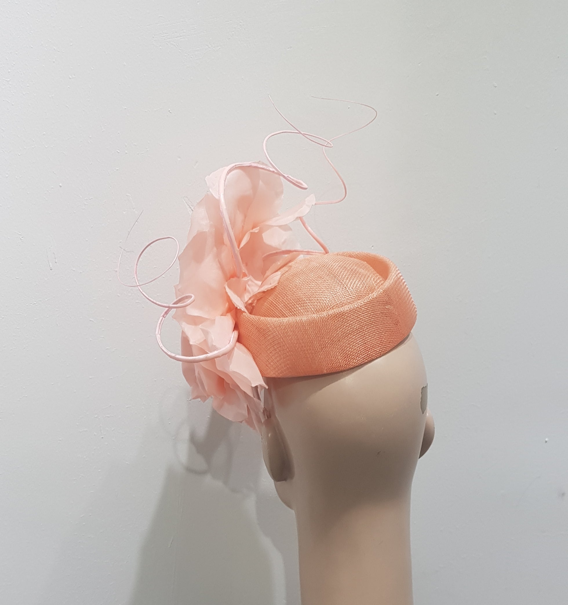 Coral Blossom Handcrafted Fascinator