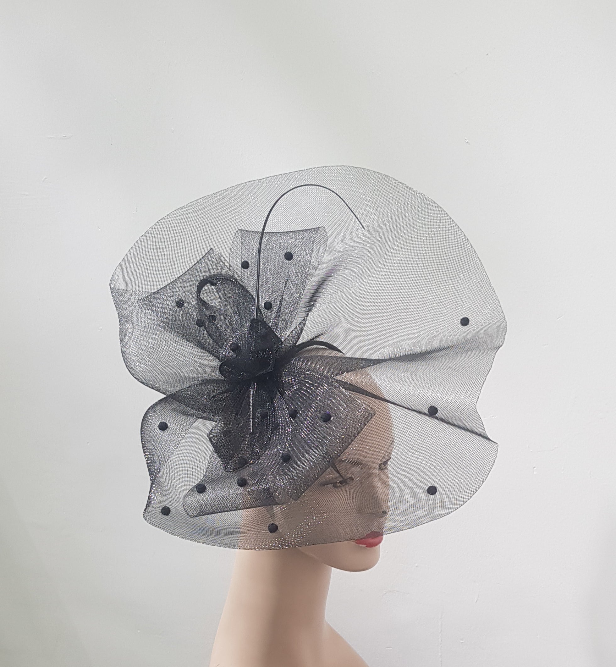 "Ethereal Mesh Fascinator"