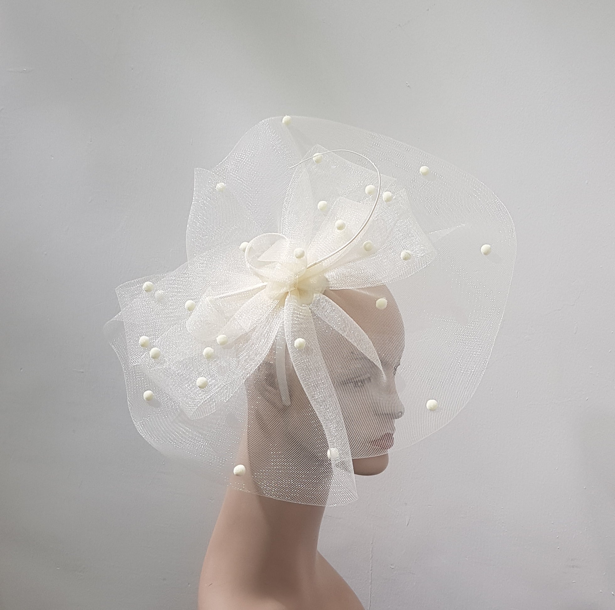 "Ethereal Mesh Fascinator"