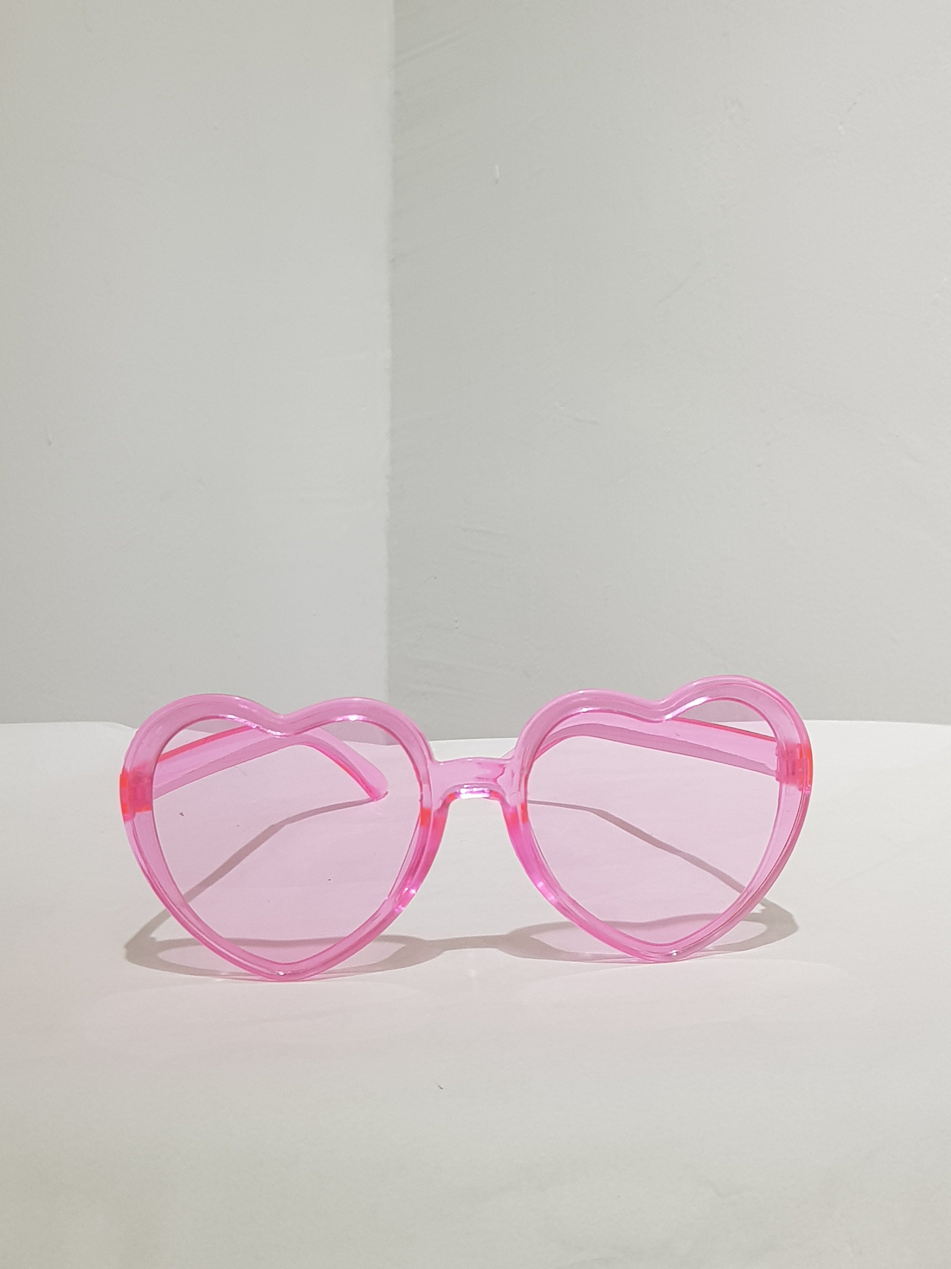 Playful Heart-Shaped Colorful Sunglasses Collection