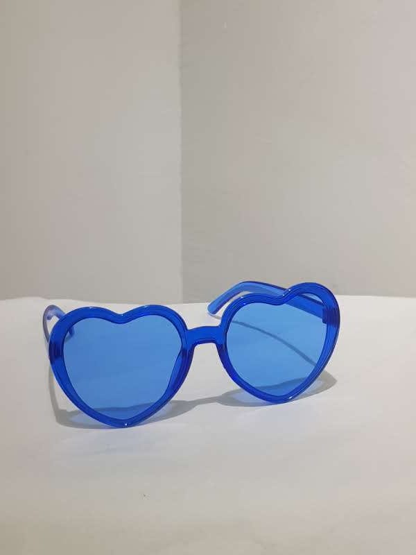 Playful Heart-Shaped Colorful Sunglasses Collection