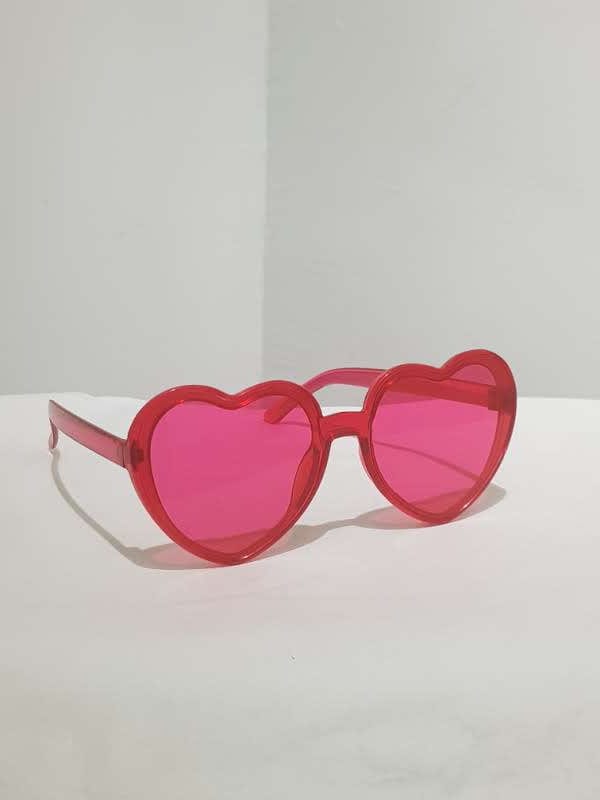 Playful Heart-Shaped Colorful Sunglasses Collection