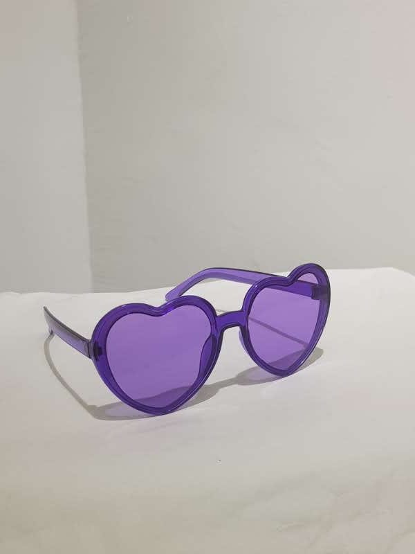 Playful Heart-Shaped Colorful Sunglasses Collection