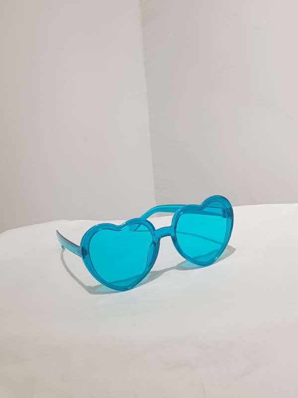 Playful Heart-Shaped Colorful Sunglasses Collection