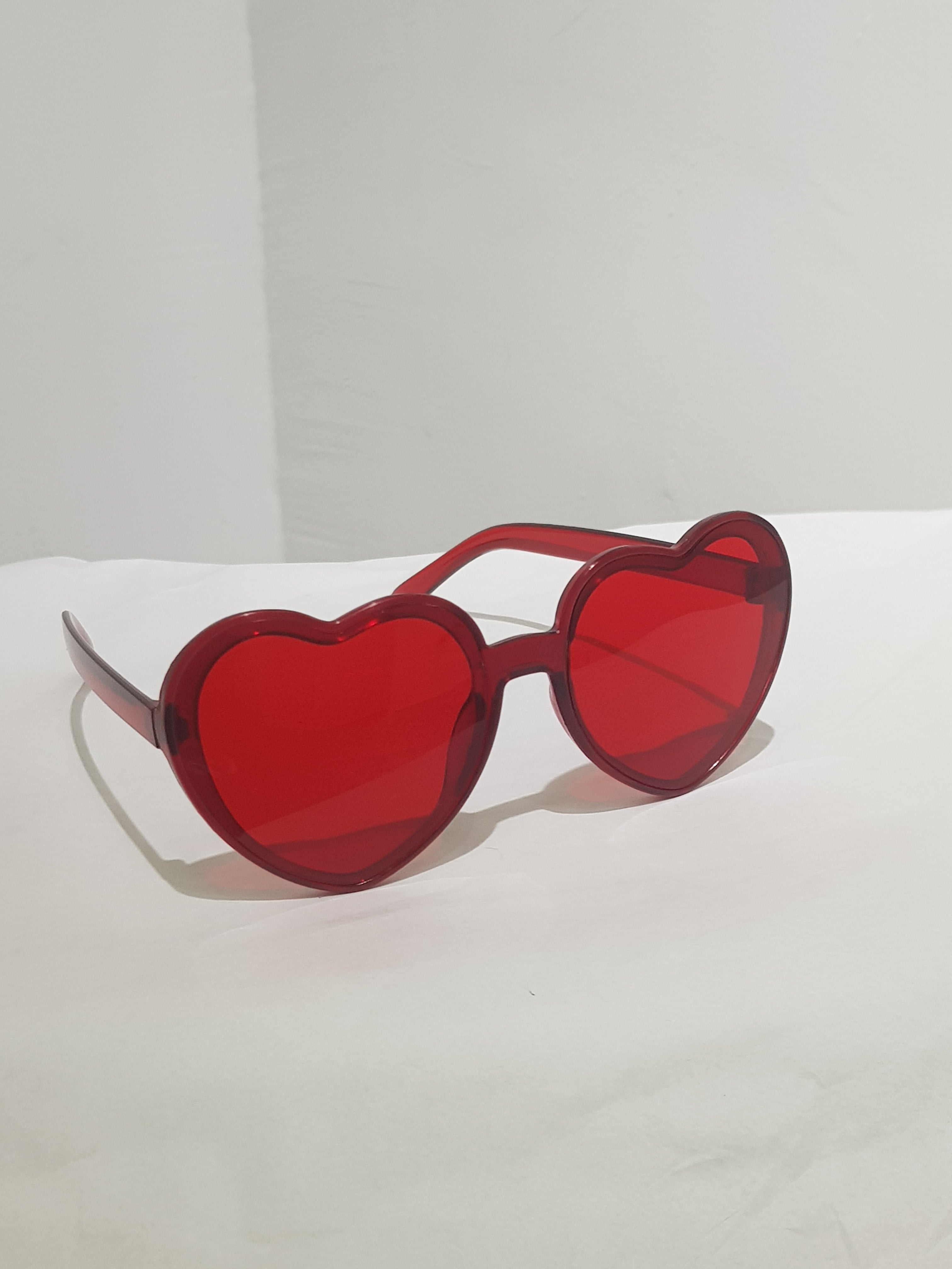 Playful Heart-Shaped Colorful Sunglasses Collection