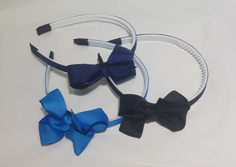 3inches Grosgrain Hairbow on Plastic Headband