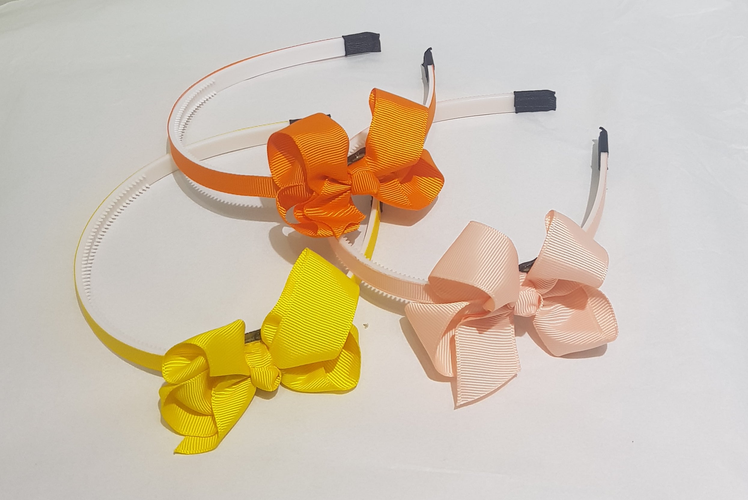 3inches Grosgrain Hairbow on Plastic Headband