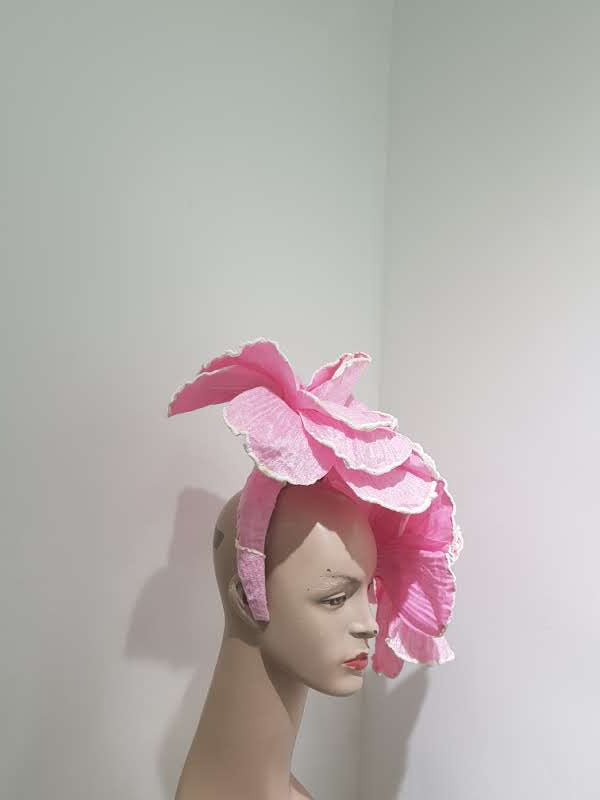 Blushing Petals Oversized Floral Fascinator