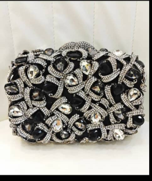 Large Rhinestone clutch bag