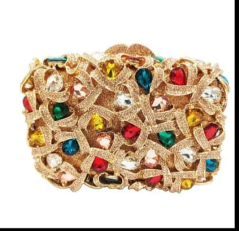 Large Rhinestone clutch bag