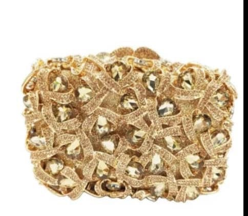 Large Rhinestone clutch bag