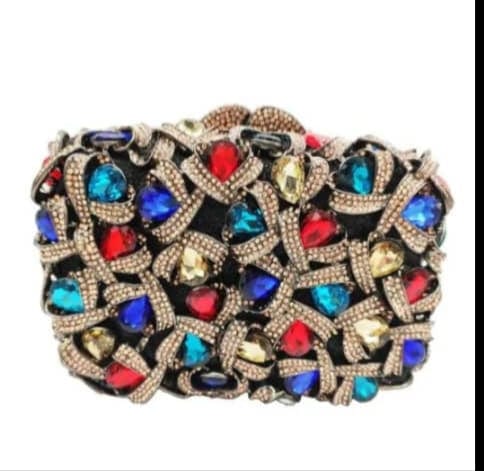 Large Rhinestone clutch bag