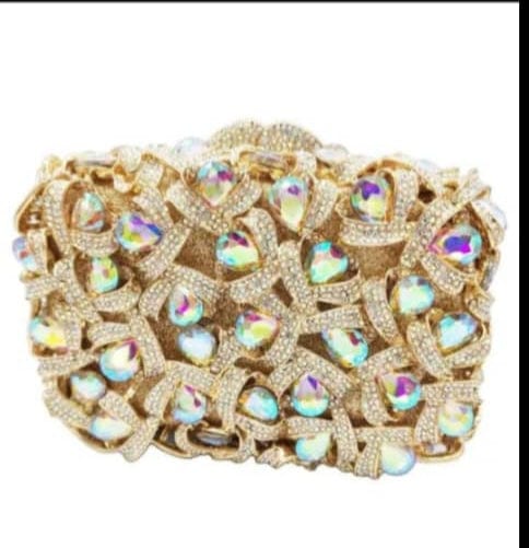 Large Rhinestone clutch bag