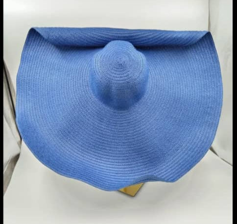 Glamorous Extra large, blocked straw hat for all your summer outings.