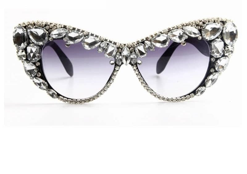 Glamorous crystal studded sunglasses