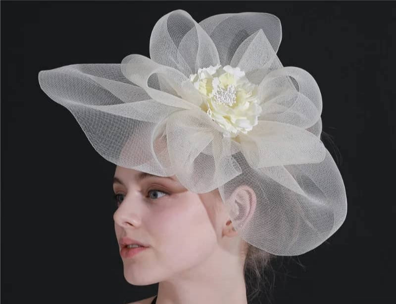 "Elegant Crinoline Fascinator"