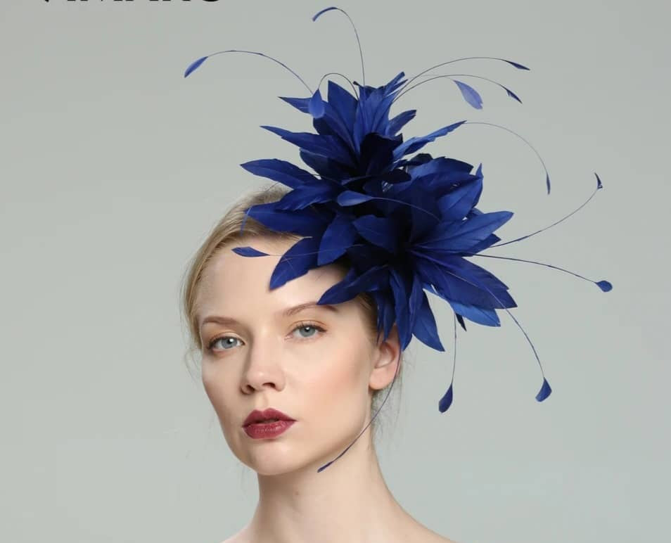 Azure Allure Feathered Fascinator