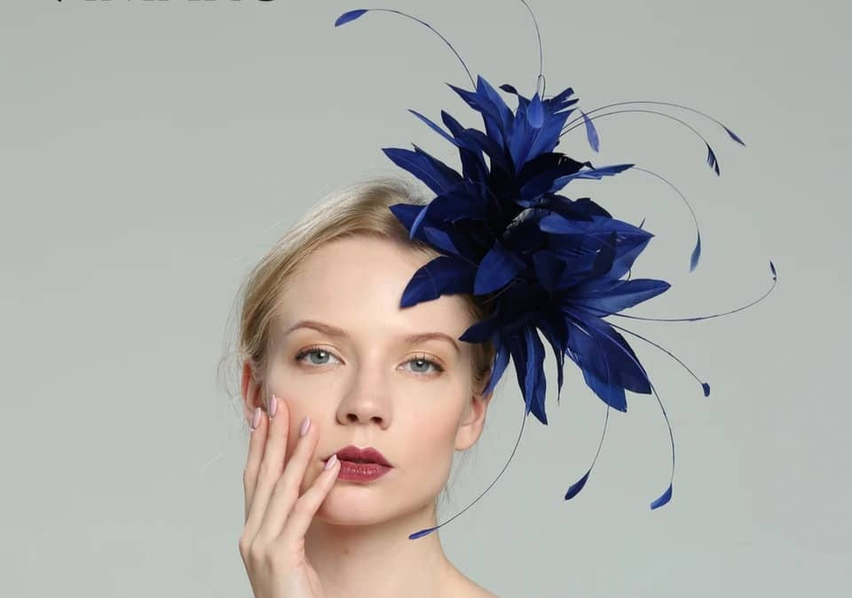 Azure Allure Feathered Fascinator