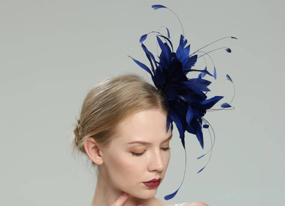 Azure Allure Feathered Fascinator