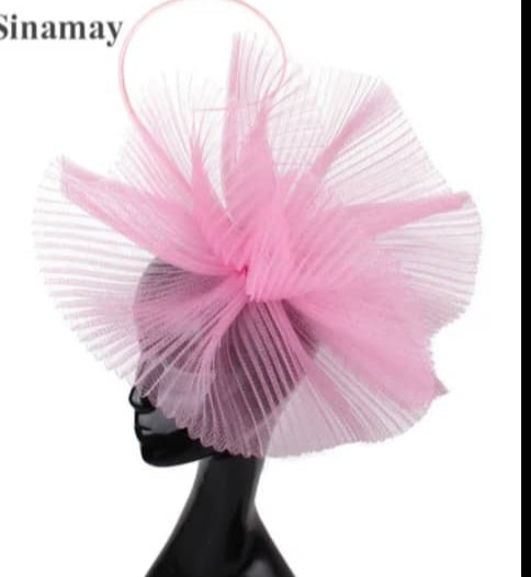 "Radiant Sunrise Crinoline Fascinator"